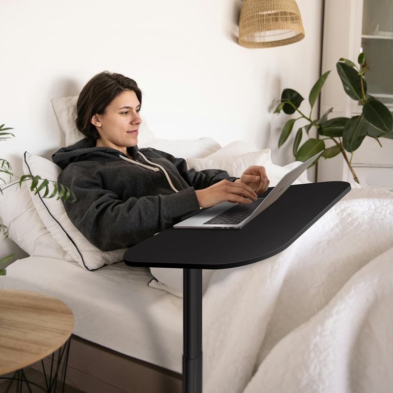 Flexispot 翻轉折疊升降邊桌 - 餐桌/書桌 - 環保材質 