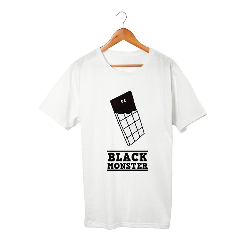 Black Monster #19 T-shirt - Men's T-Shirts & Tops - Cotton & Hemp White