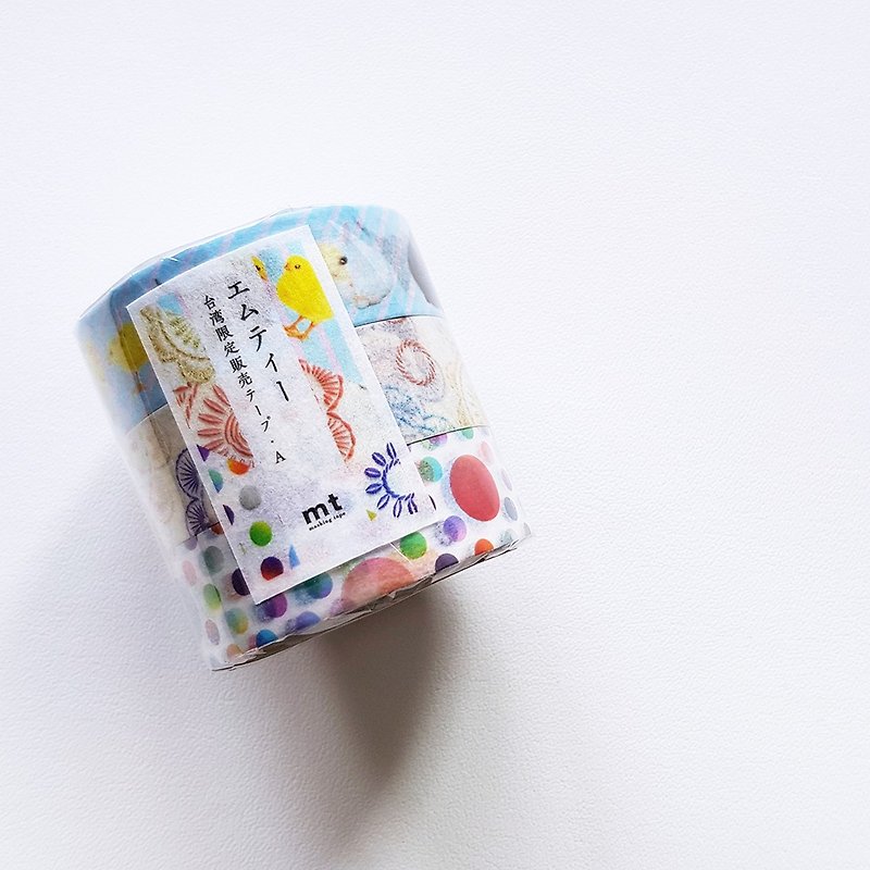 mt Masking Tape / Taiwan Limited Edition【A (MT03S01TW)】 - มาสกิ้งเทป - กระดาษ หลากหลายสี