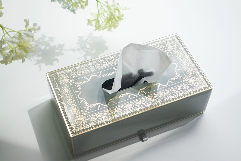 The first choice for gift giving [Sky Garden Glass] Tissue Box │ storage box │ home - Storage - Glass Gold