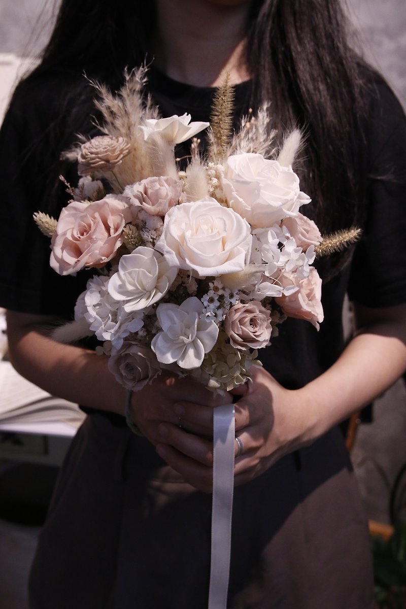 Wedding bouquet_slightly sugary milk tea color - Dried Flowers & Bouquets - Plants & Flowers Khaki