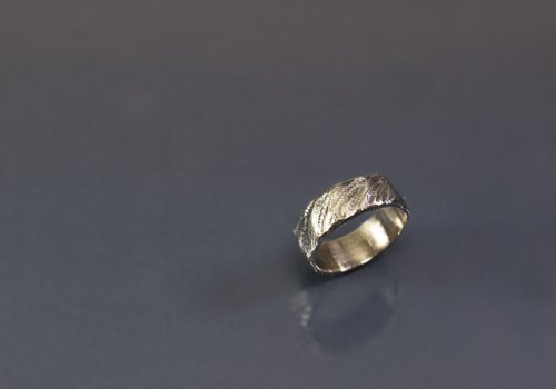 Maple jewelry design 質感系列-特殊刮痕925銀戒