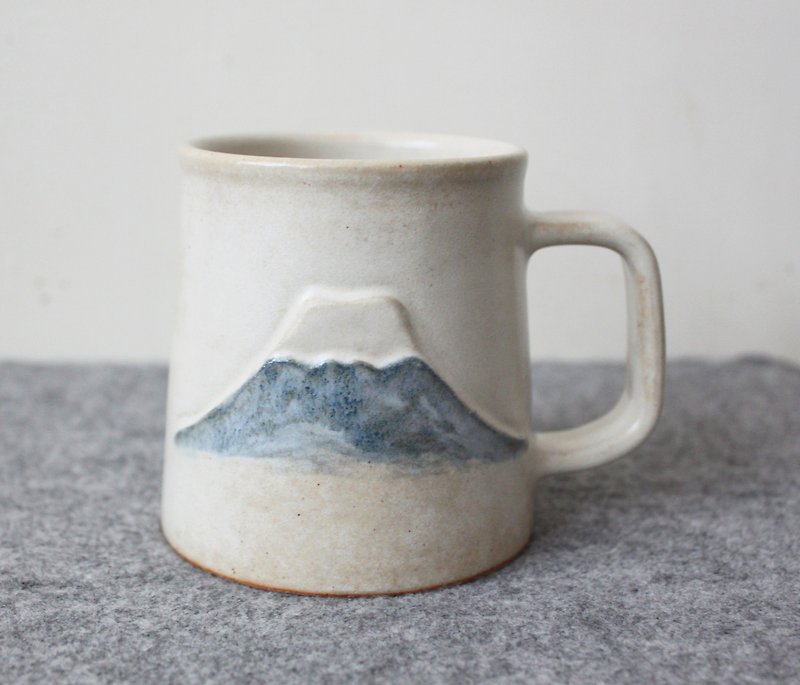 富士山  耳掛咖啡陶杯 - 咖啡杯/馬克杯 - 陶 