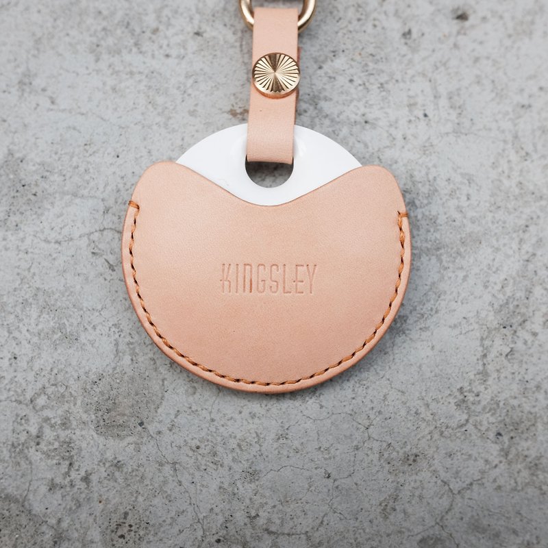 European leather vegetable tanned leather dyeing penetration gogoro GOGORO key ring key holster can be printed with the English name digital / guitar .co - ที่ห้อยกุญแจ - หนังแท้ สีนำ้ตาล