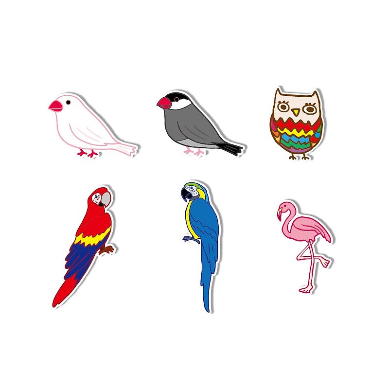 Waterproof Sticker-Tweet Bird - สติกเกอร์ - วัสดุกันนำ้ หลากหลายสี