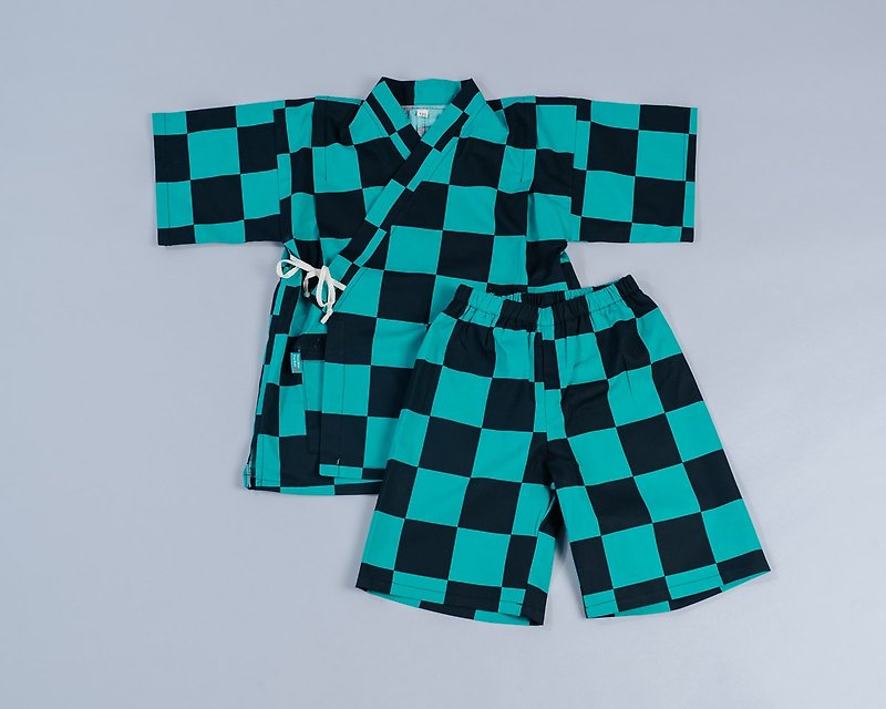 Jinhei Kimono-Japanese style 1 pajamas baby bag fart jumpsuit jumpsuit catch week newborn bb shirt - Onesies - Cotton & Hemp Green