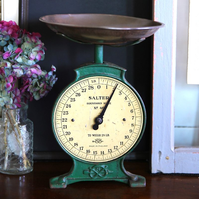 British antique scales SALTER No.46 / 1 old scales - Items for Display - Other Metals Green