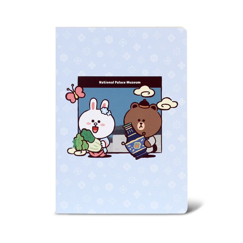 NPM | LINE FRIENDS 穿越故宮 25K加厚定頁筆記本 (清) - 筆記本/手帳 - 紙 藍色