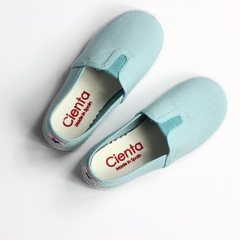 Spanish nationals canvas shoes CIENTA 54000 50 light blue big boy, shoes size - Women's Casual Shoes - Cotton & Hemp Blue