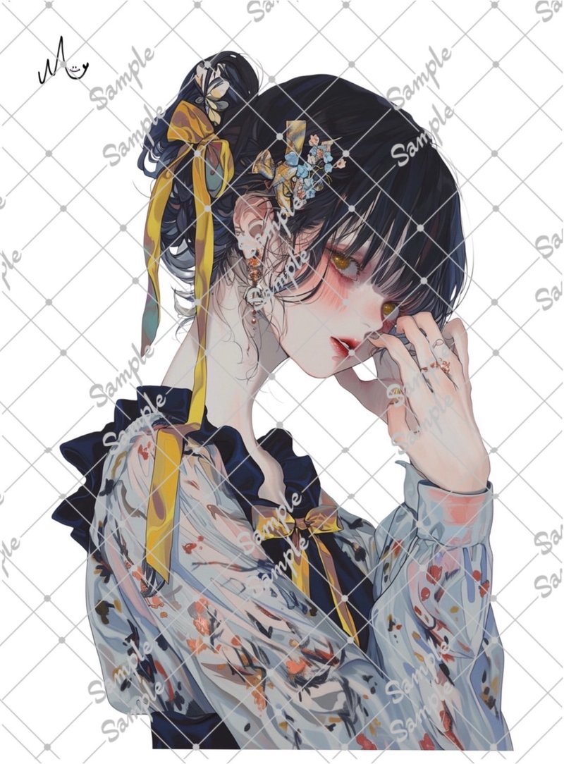 オリジナル人物ステッカー - 貼紙 - 紙 