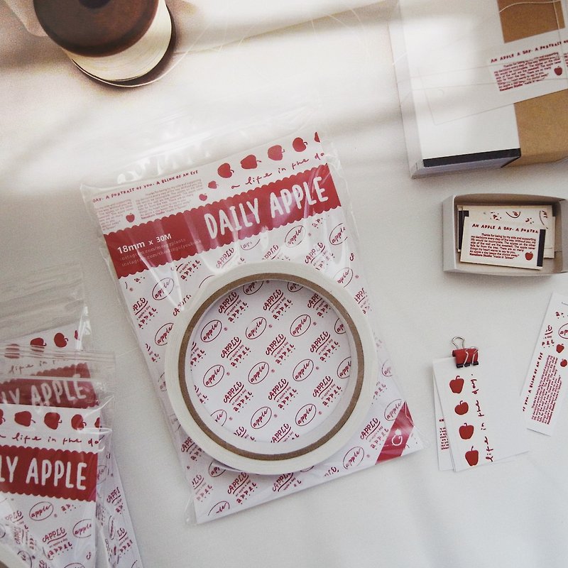 Daily Apple - OPP 膠帶 - 紙膠帶 - 塑膠 紅色