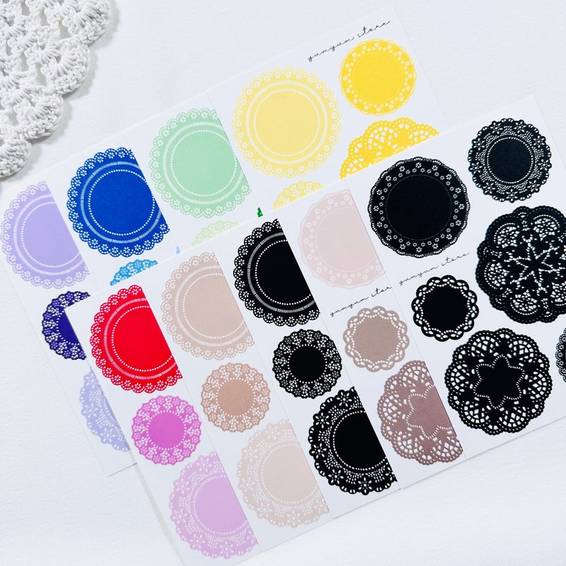 Color doily paper - 貼紙 - 其他材質 