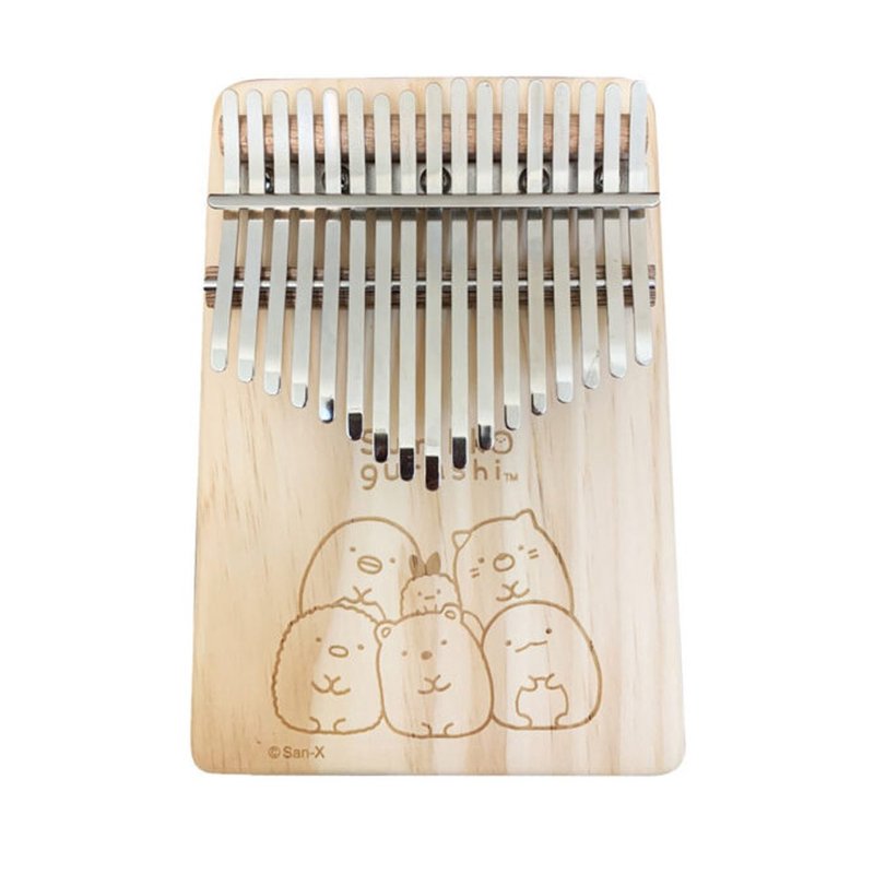 Sumikkogurashi-Board Type Double-side Laser Carving Kalimba / Main Characters - Guitars & Music Instruments - Wood Khaki