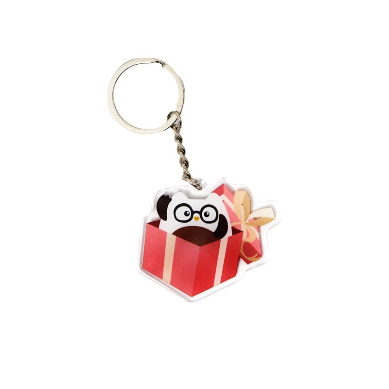 Little Owl Porteola Keychain - ที่ห้อยกุญแจ - วัสดุอื่นๆ หลากหลายสี