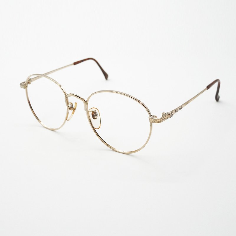モンローオプティカルショップ/ 90年代アンティーク眼鏡│no.A25 vintage - 眼鏡・フレーム - 貴金属 ゴールド