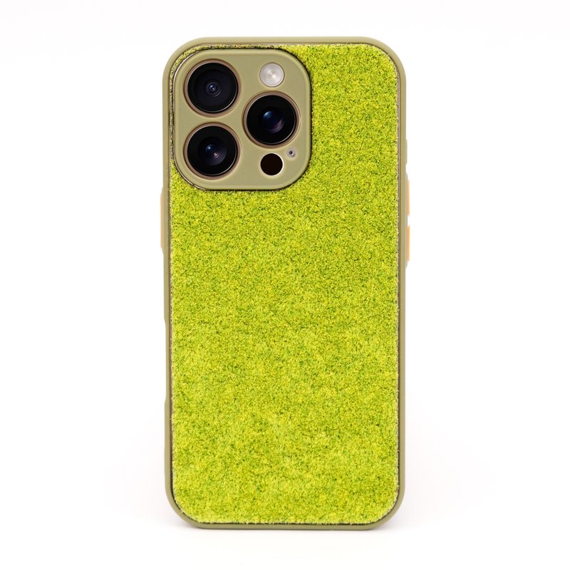 Turf iPhone Case – Embroidery Custom for iPhone 17 pro max - 手機殼/手機套 - 其他材質 綠色