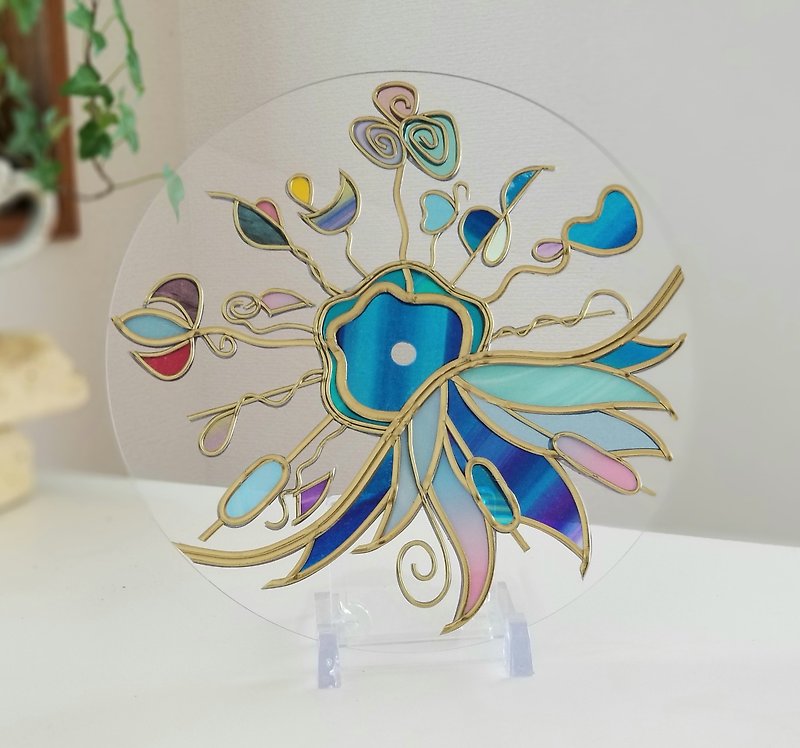 Order　Reversible glass art clock Tinkerbell - Clocks - Acrylic Multicolor