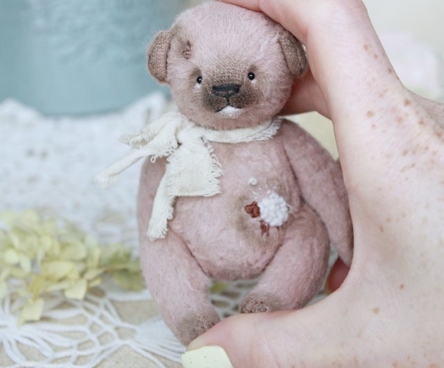 ぬいぐるみクマ、小さなテディベア、インテリアおもちゃのクマ、オーク 