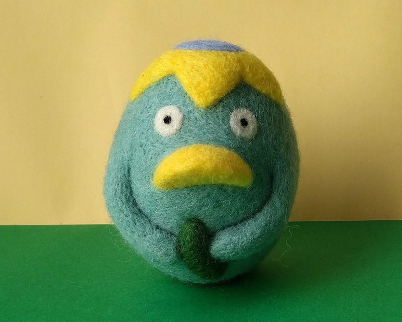 カッパ君マラカス - 知育玩具・ぬいぐるみ - ウール グリーン