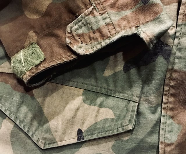 80s Vintage US Army M65 Woodland Camo Field Jacket 美軍迷彩- 設計