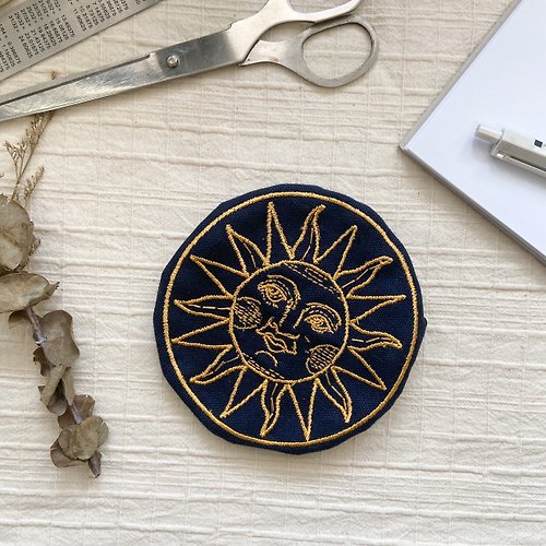 Playworks Circle coin purse – Blue Sun