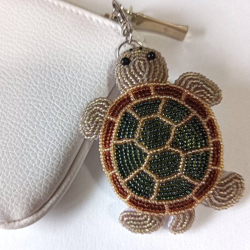 Turtle charm, bag charm, key holder, metal fittings can be selected - ที่ห้อยกุญแจ - วัสดุอื่นๆ 