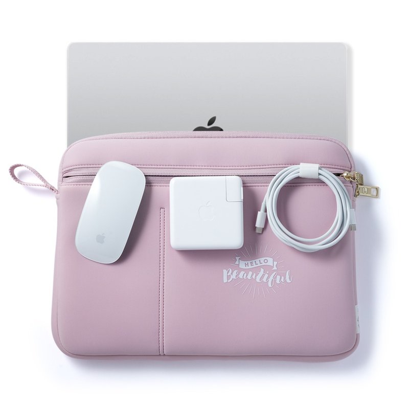 LUCIEN MacBook Air 13/Pro 14 耐衝撃・撥水ノートPCケース - フレンチパープル - パソコンバック・PCケース - その他の素材 ピンク