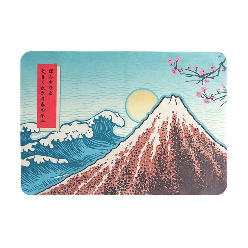 iPad 2-in-1ダストワイプクリーニングクロス-富士山浮世絵（11 "） - ガジェット - その他の素材 多色