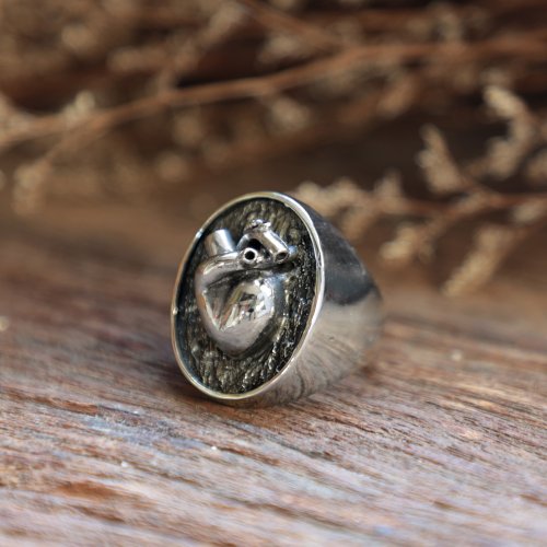 リングハートバイカーシルバーメンズ - ショップ jacksclub リング