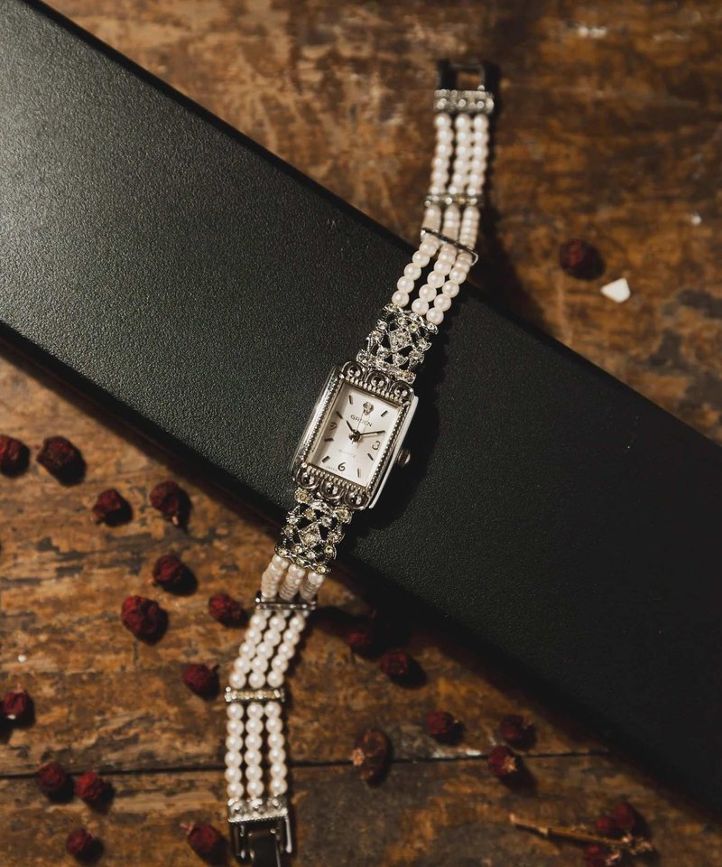 Ladies Gruen Watch with Pearl Band - 女錶 - 其他材質 