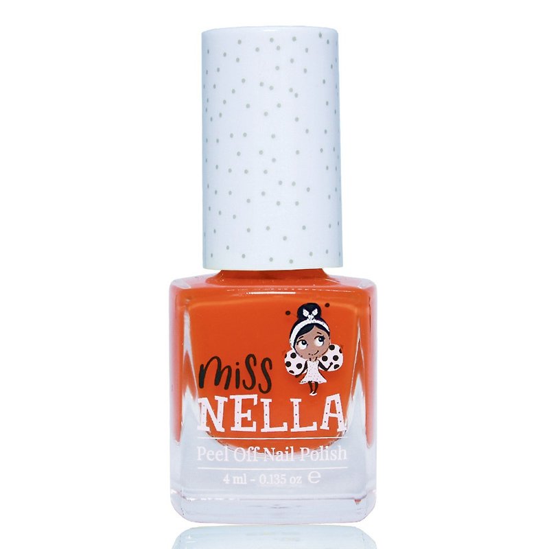 United Kingdom [Miss Nella] Children's Water-based Safe Nail Polish-Poppy Orange (MN14) - Nail Polish & Acrylic Nails - Other Materials 