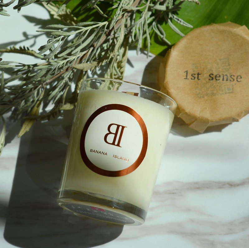 Aromatherapy Essential Oil Candle | No.4 Orange Orange | 100hr / 185g | Banana Island - Skincare & Massage Oils - Glass White