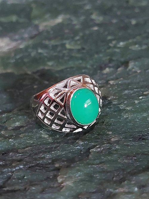 玉識形態 JadeStyle Jewelry 輕珠寶玉飾 | 格紋時尚澳洲玉男戒