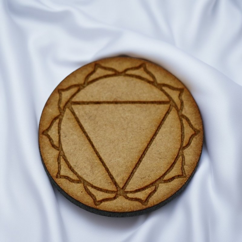 (Customized magic product) Xin Yu Yuan Wood Talisman (; Chakra Series Solar Plexus Chakra) (Graduation Gift - อื่นๆ - ไม้ สีกากี