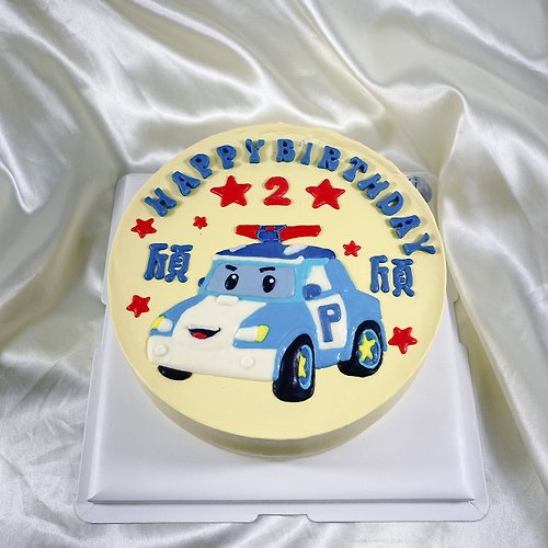 GJ.cake 波利 安寶 赫利 生日蛋糕 客製 卡通 造型 翻糖 手繪 6 8吋 宅配
