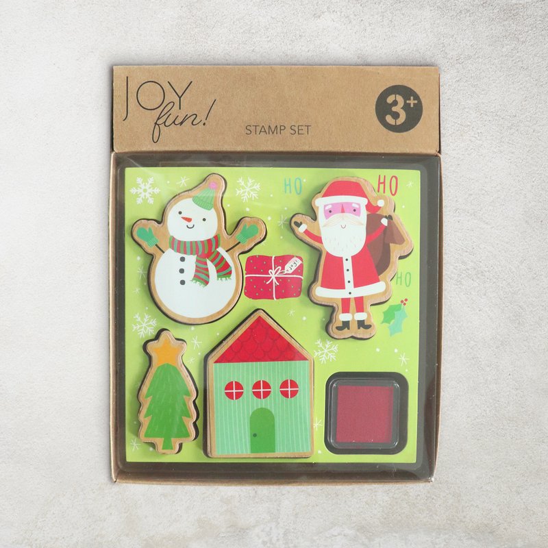 Christmas Wood Stamp Kit - Stamps & Stamp Pads - Wood Red