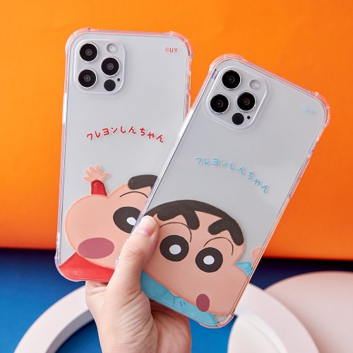 TOYSELECT 蠟筆小新塗鴉大頭系列全氣囊防摔iPhone手機殼
