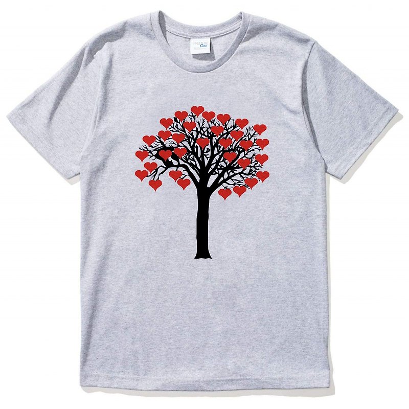 Love Tree gray t shirt - Men's T-Shirts & Tops - Cotton & Hemp Gray