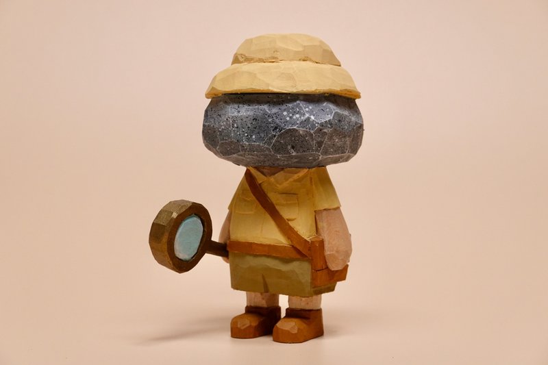 The Archaeologist - Stuffed Dolls & Figurines - Wood Yellow