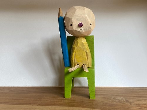 ordinarywoodcraft Art Toy, Gift, Handmade Toy, Unique Crafted Character, Art toy shop, Art Deco