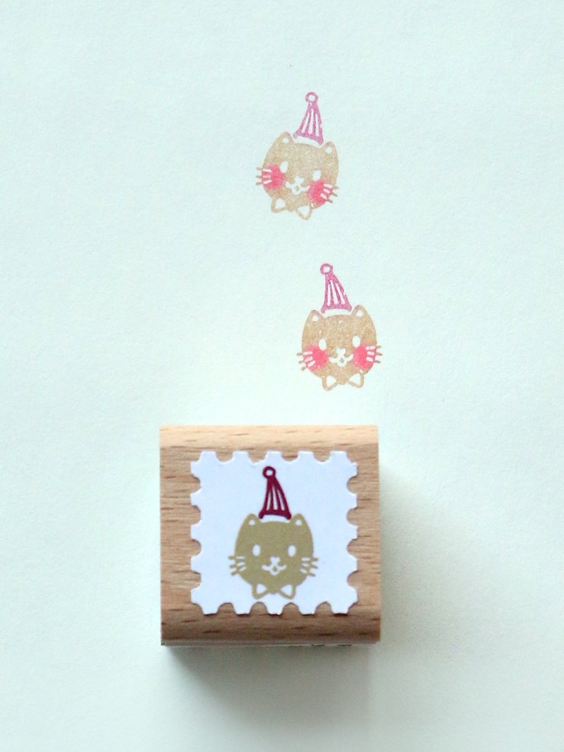 紳士貓頭 原創自由拼色印章 日本TaiyopineFineColor製造 - 印章/印台 - 木頭 