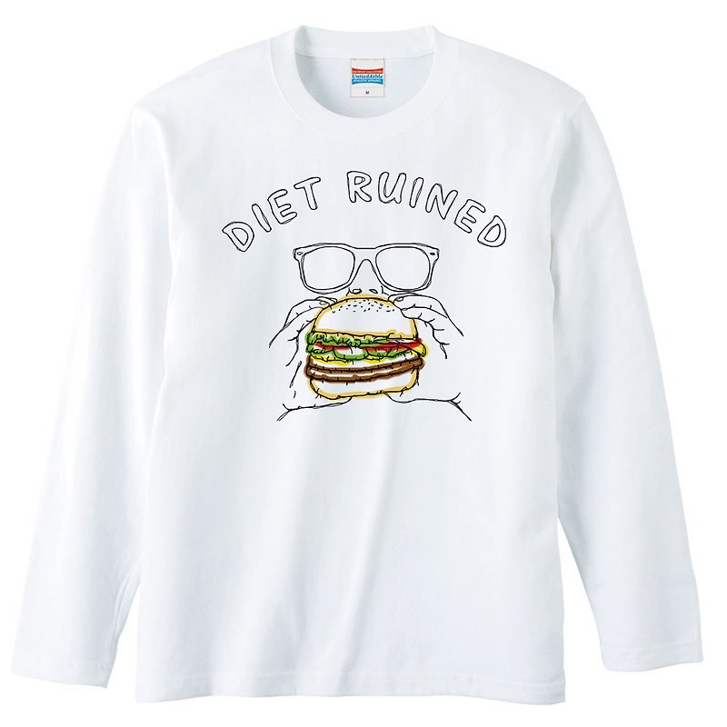 ロングスリーブTシャツ / Diet ruined - T 恤 - 棉．麻 白色