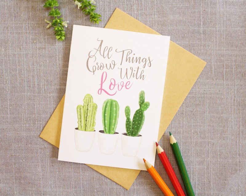 Love Card, Inspiring Card - Cards & Postcards - Paper White