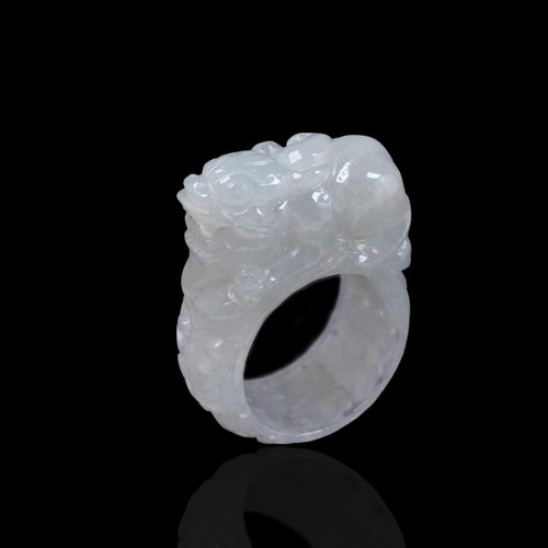瓔珞珠寶盒 E.L.Jewelry Box 【招財神獸】冰種翡翠貔貅玉戒|國際15.5圍|天然緬甸翡翠A貨|送禮