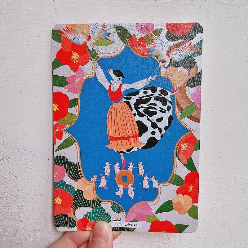 【Postcard】happy cow year - Cards & Postcards - Paper Multicolor