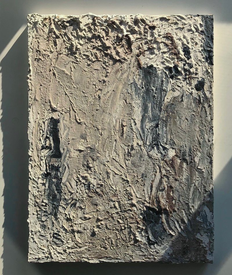 Abstract painting (original artwork) - 壁貼/牆壁裝飾 - 壓克力 卡其色