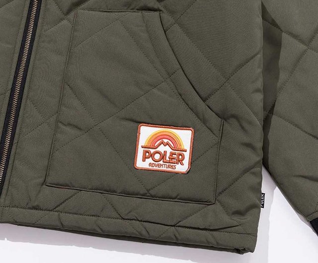 Japan limited POLER DIAMOND QUILTED JACKET quilted military