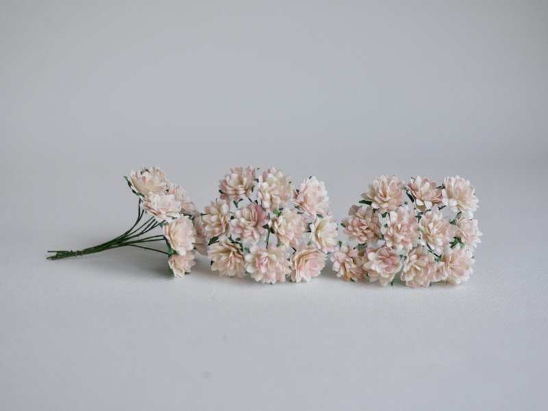 Paper Flower, DIY 50 pcs. big gypsophila supplies, 1.5 cm. soft pink brush color - 其他 - 紙 粉紅色