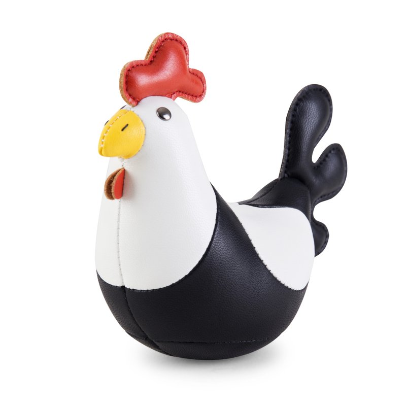 【書擋】雄雞 Rooster 皮革動物擺飾 | 生日禮物 - 擺飾/家飾品 - 人造皮革 多色