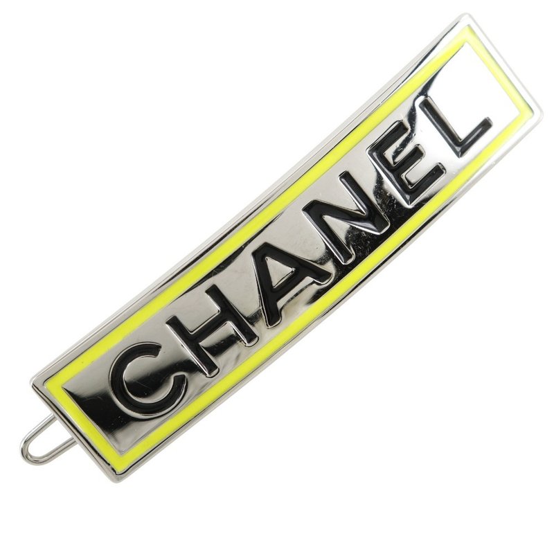 【日本直送】シャネル CHANEL ロゴ バレッタ ヘアピン 金属製 シルバー/黄 B21B レディース【中古】 - 髮夾/髮圈 - 其他金屬 銀色